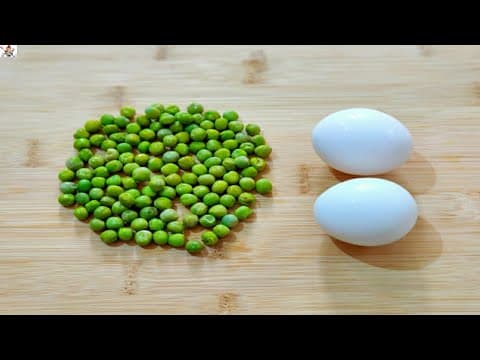 Instant Breakfast Recipe |Green Peas Breakfast |Gree Peas Omelette |How To Make Green Peas Omelette|